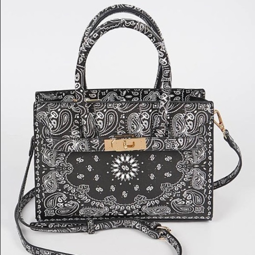 Paisley Printed Clutch